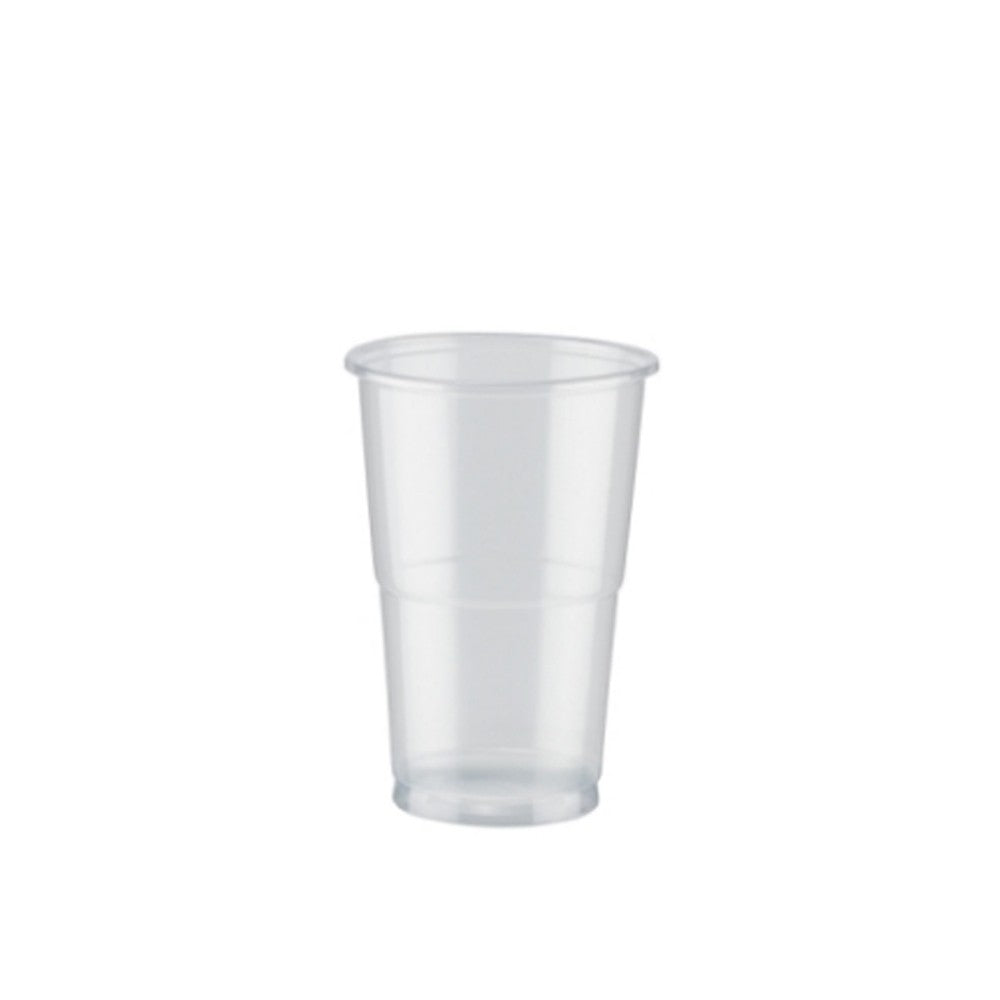 PLASTIC HALF PINT GLASSES - CLEAR