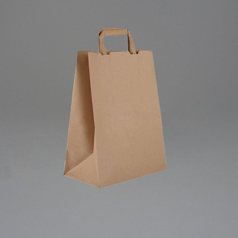 PLAIN BROWN SOS CARRIER BAGS