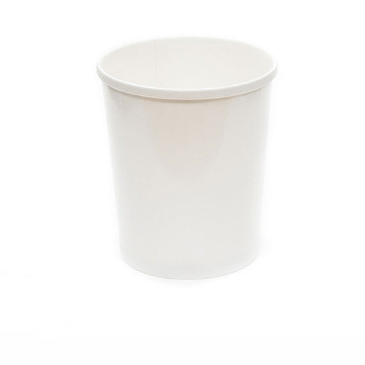 HEAVY DUTY SOUP CUP (PE) - 32oz - WHITE - 20 x 25qty