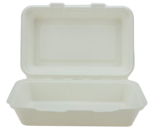 9" X 6" Bagasse Lunch Box