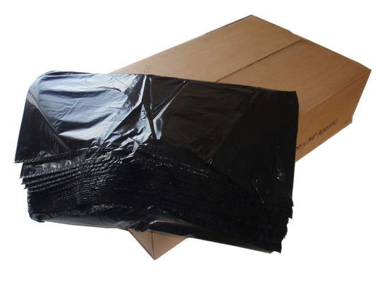 BLACK REFUSE SACKS - 120 GAUGE - 18" x 29" x 34'' - 200qty