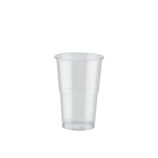 PLASTIC HALF PINT GLASSES - CLEAR