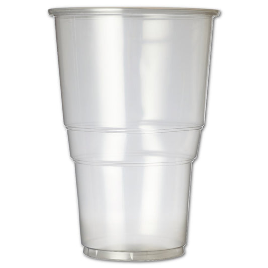 PLASTIC PINT GLASSES - CLEAR